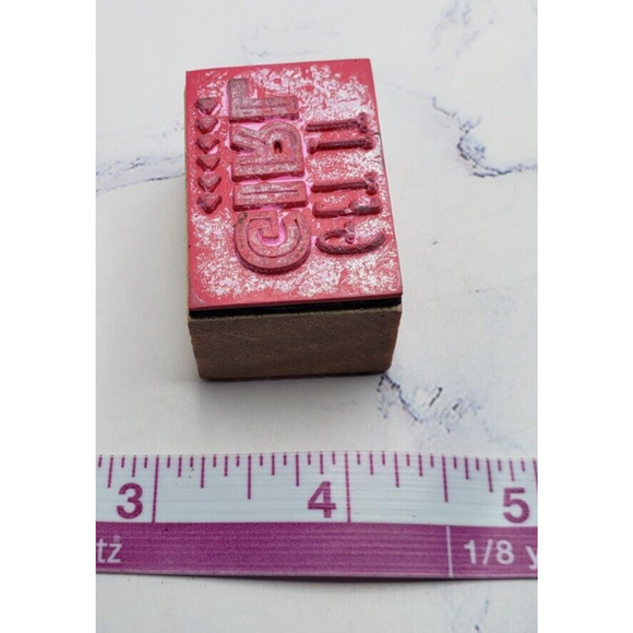 Get It Girl Script Motivational Wood Mounted Rubber Stamp - Picture 7 of 7